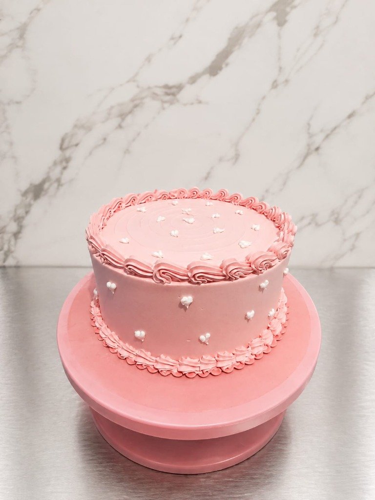 Bolo Vintage Rosa