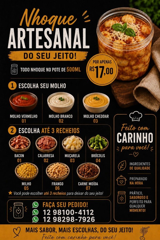 Nhoque Artesanal